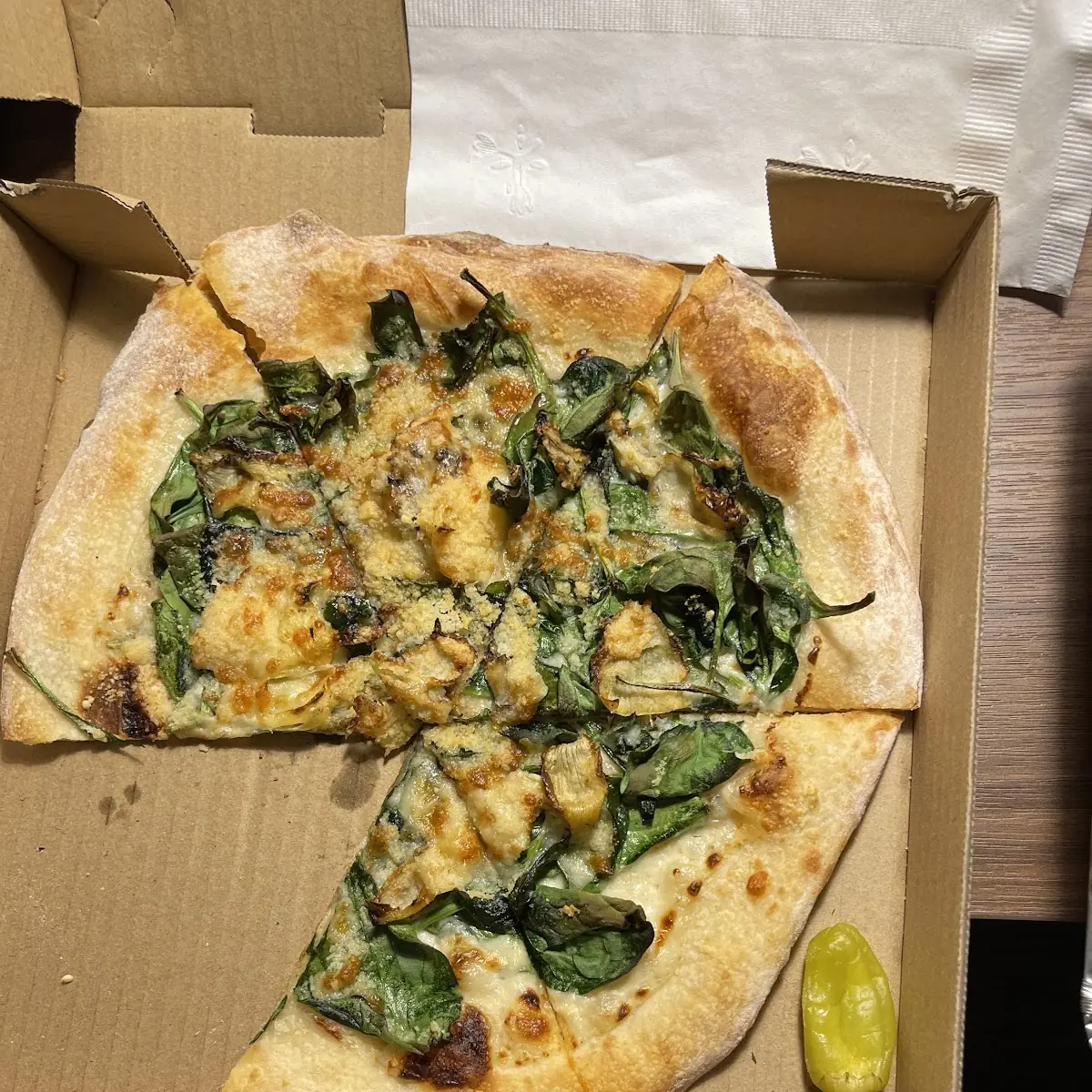 Spinach Artichoke Pizza