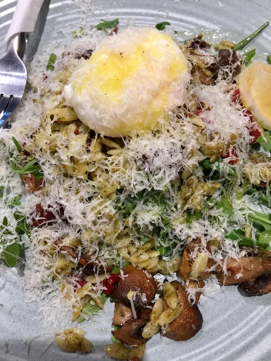 Poached Egg Pesto, CAFFE CHERRY BEANS Chermside