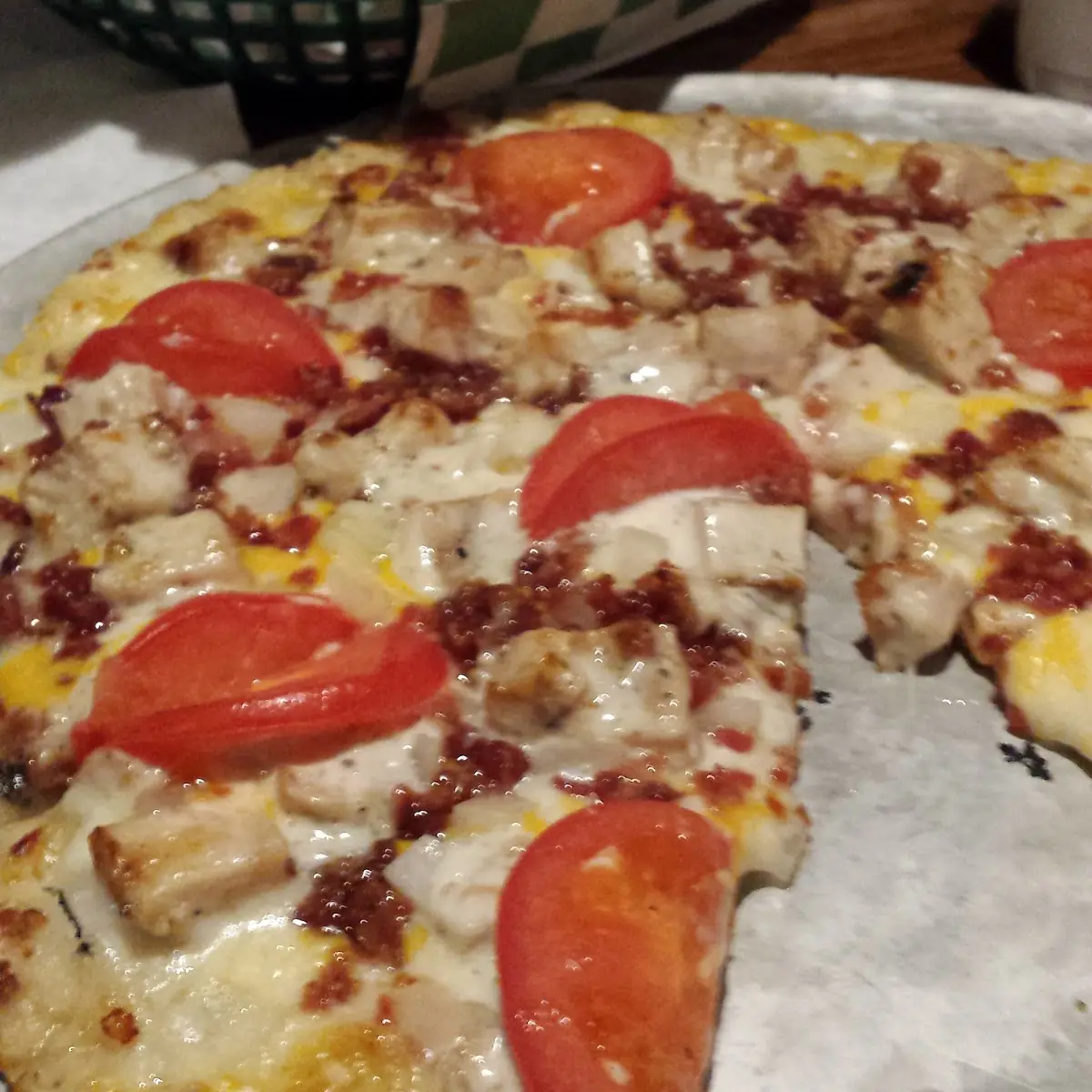 Chicken Bacon Ranch Pizza