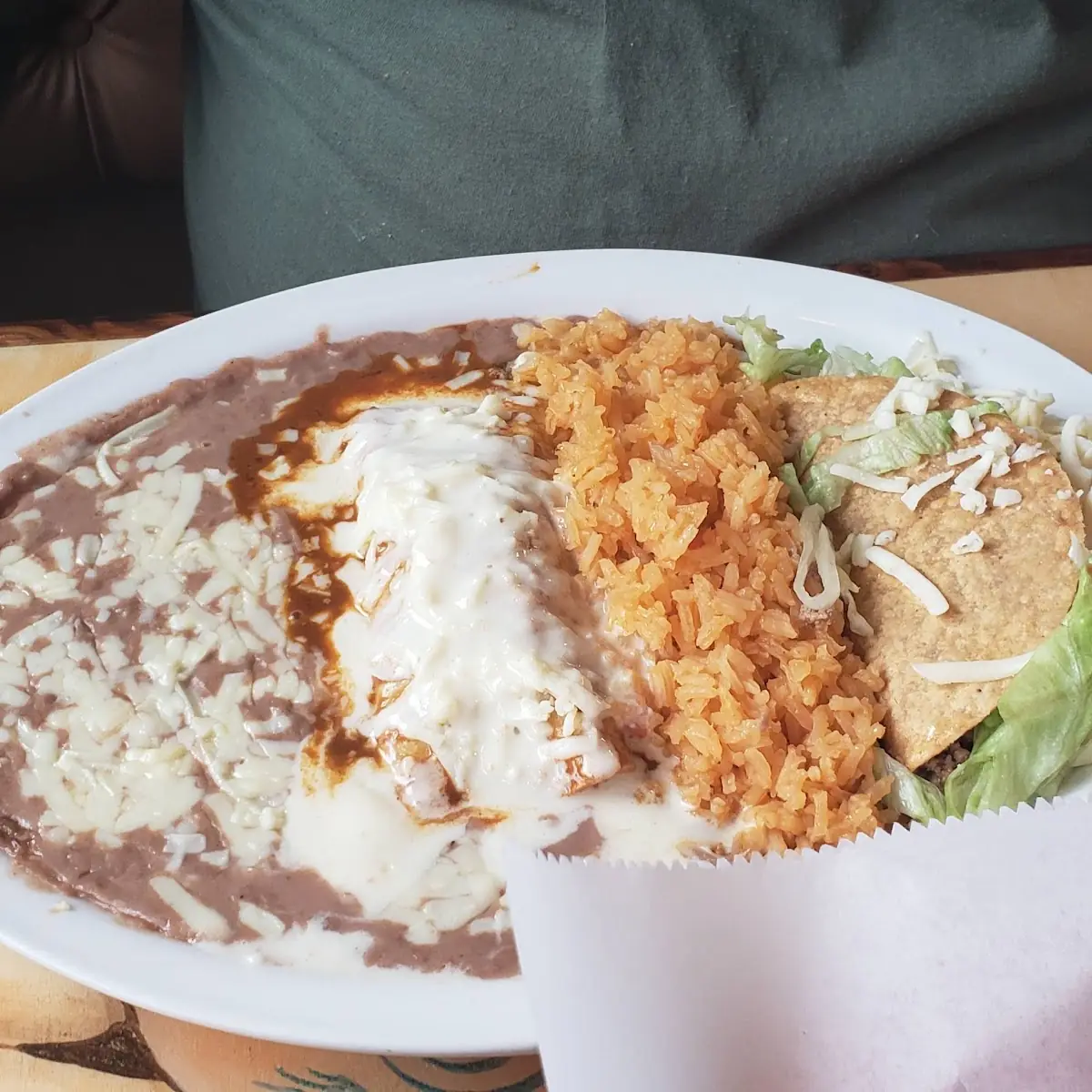 Lunch Combo Taco & Enchilada