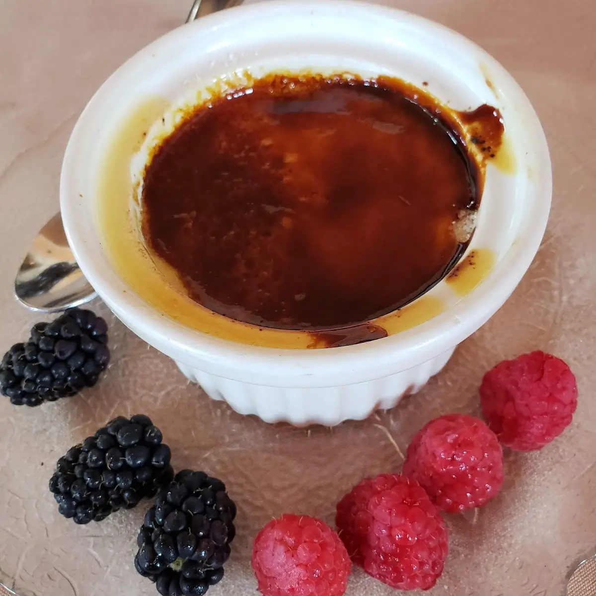 Creme Brulee with Berries