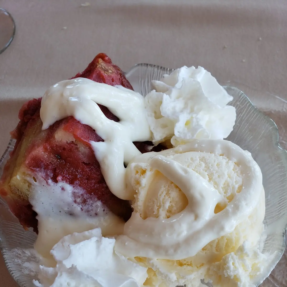 Red Velvet Bread Pudding