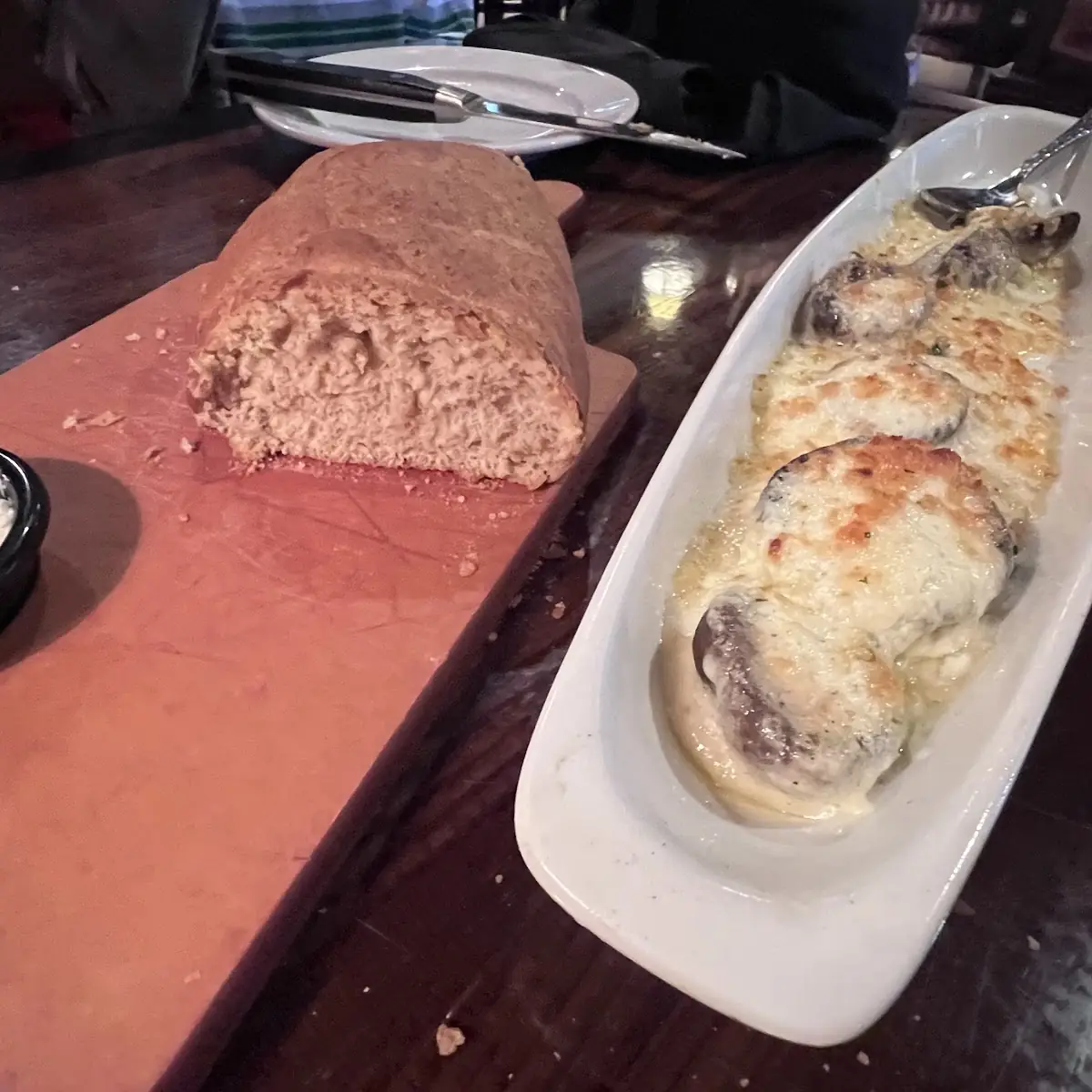 White Cheddar Stuffed Mushrooms