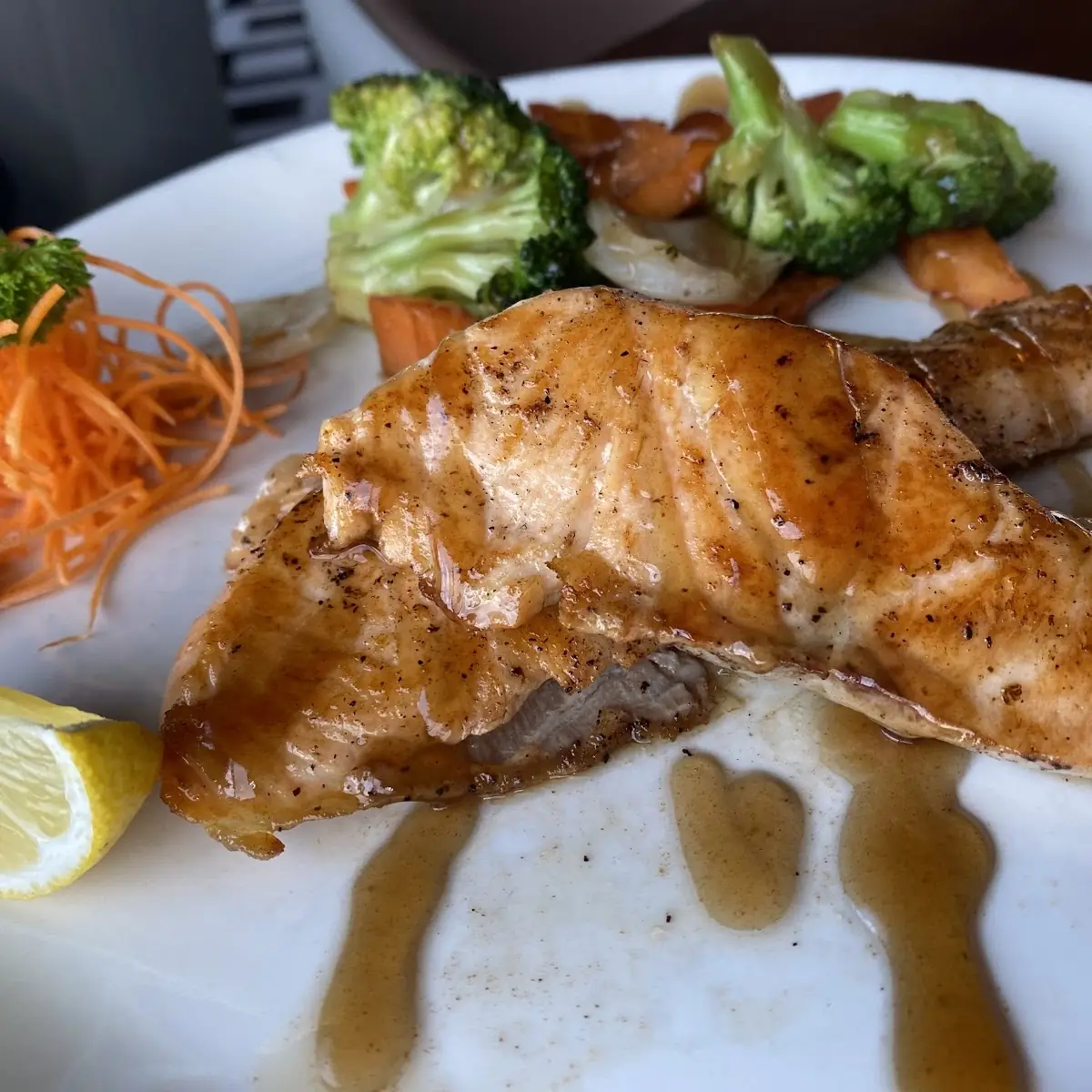 Honey Garlic Glazed Salmon, Republik Asian Eatery And Bar - Windsor