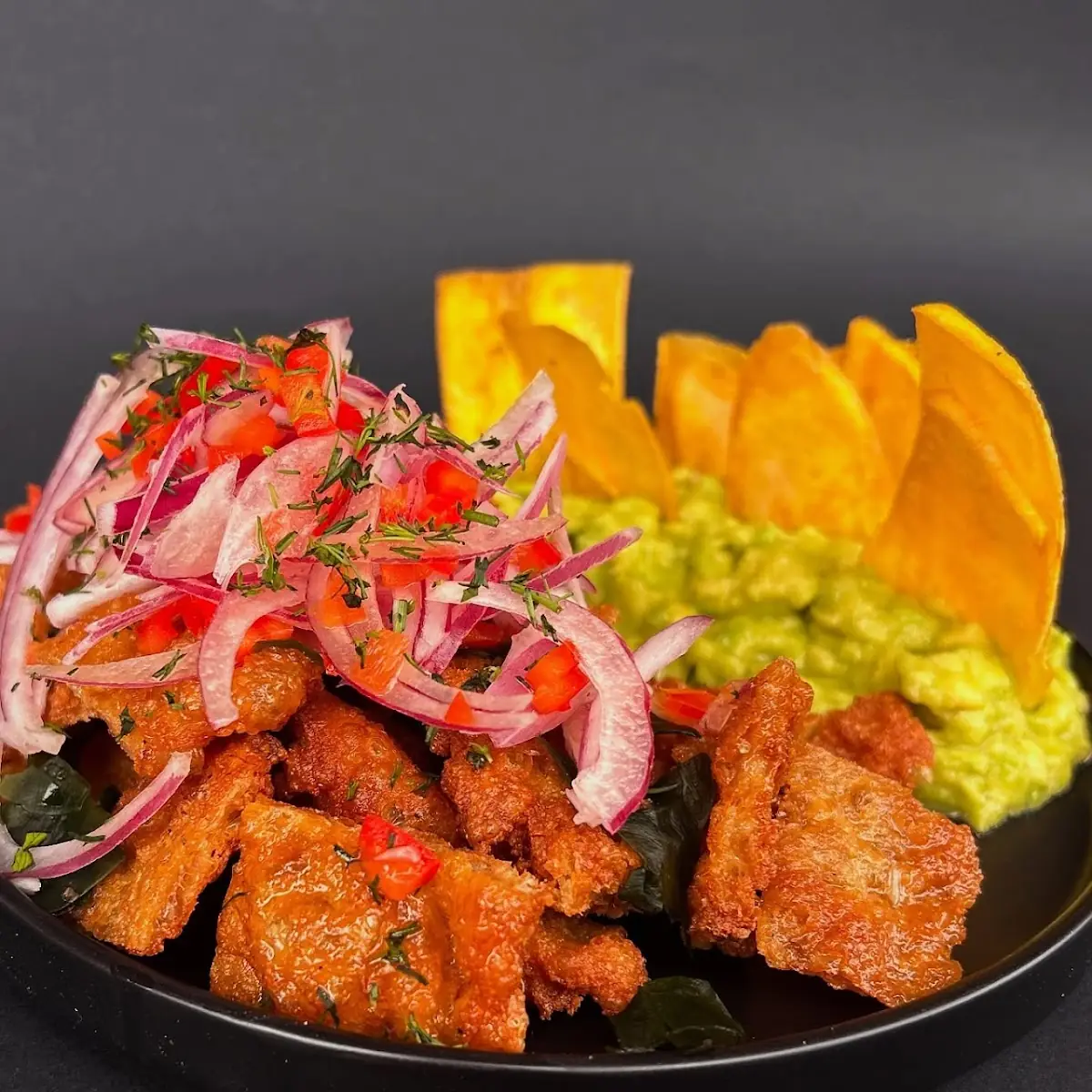 Ceviche de Chicharrón / Fried Pork Rinds Ceviche