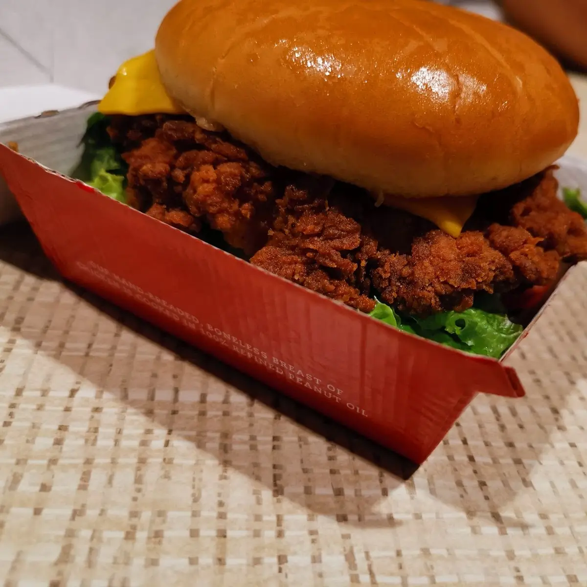 Chic Fil a Deluxe Burger