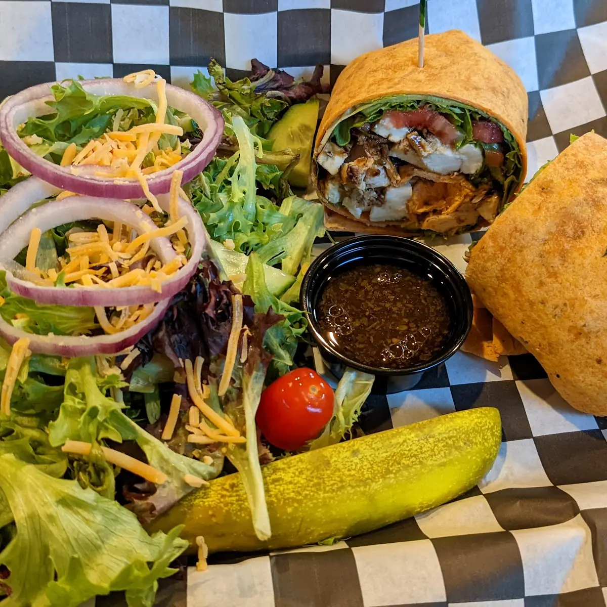 Caprese Chicken Wrap