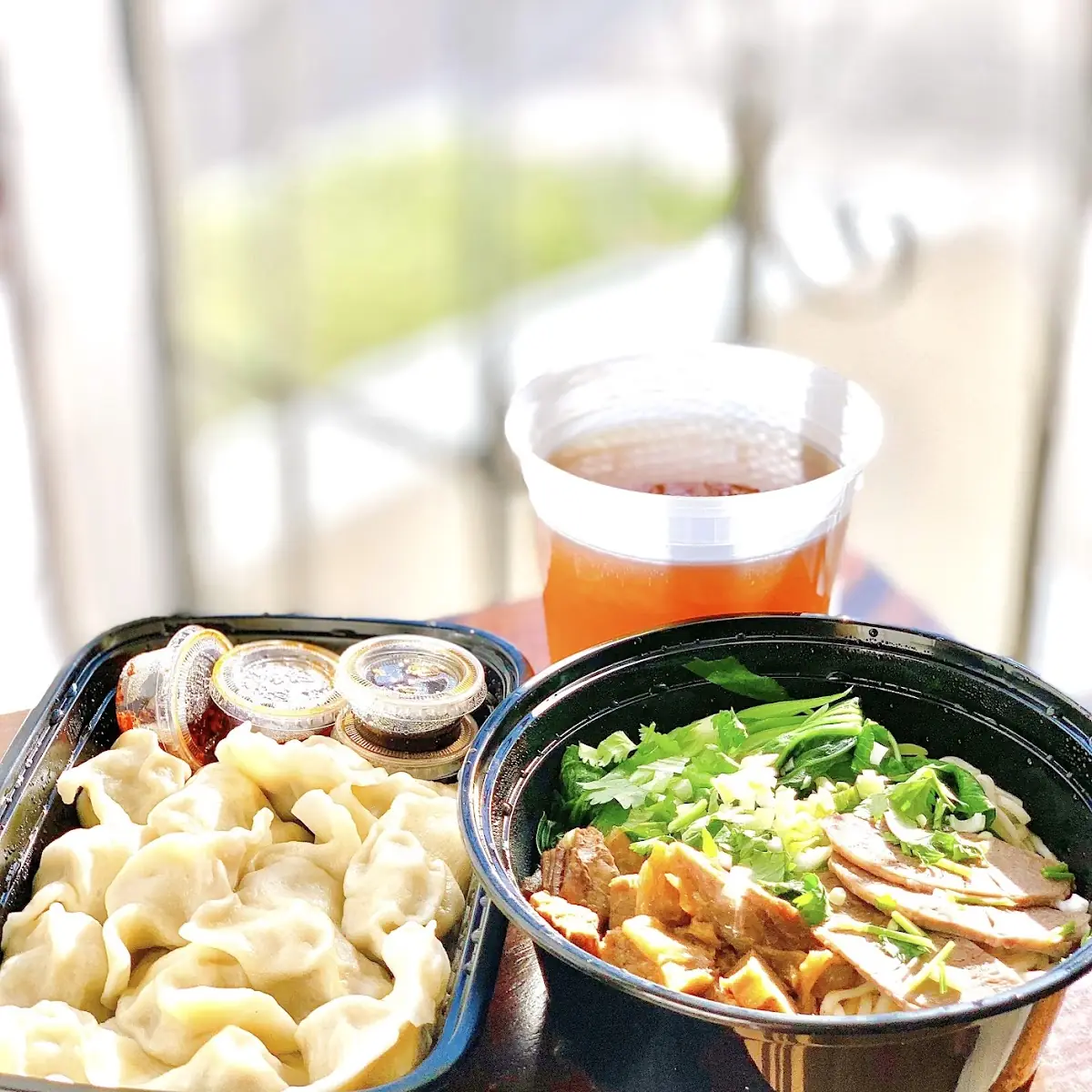 Dumplings and Noodle Soup