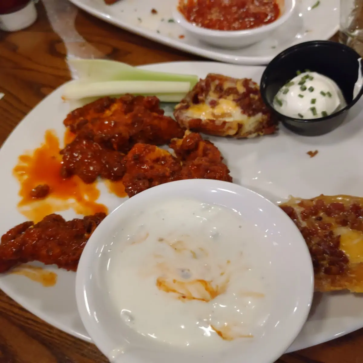 Buffalo Wings and Potato Skins