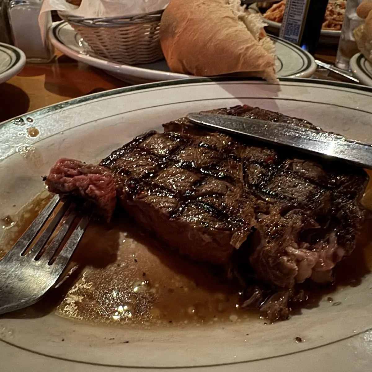 10oz Ribeye Steak Medium Rare