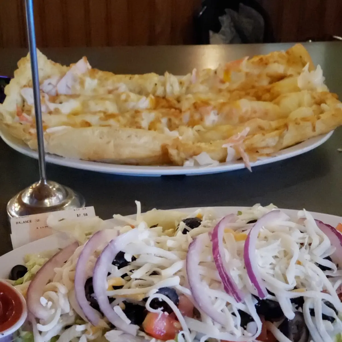 Garlic Bread and Taco Salad