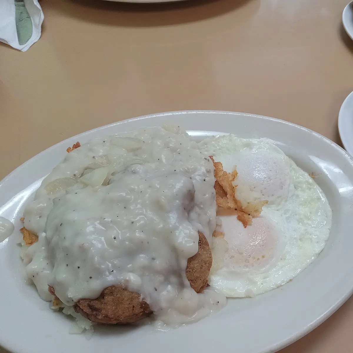 Country Fried Steak and Eggs