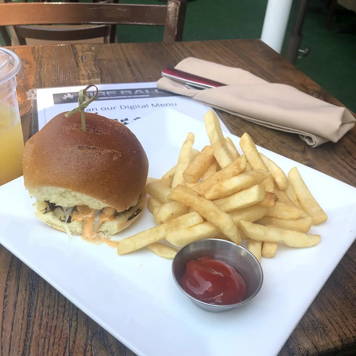 Beef Slider and Fries