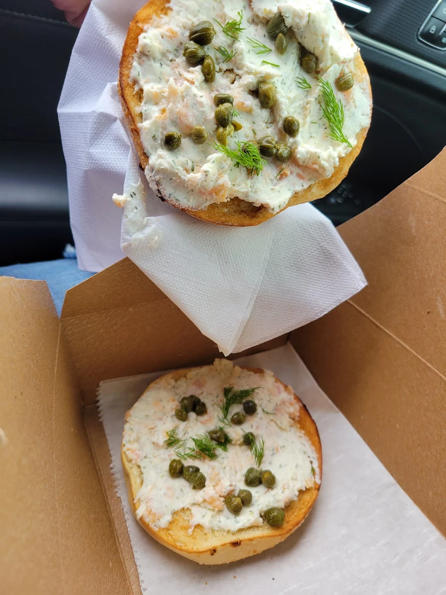 Salmon Cream Cheese Bagel