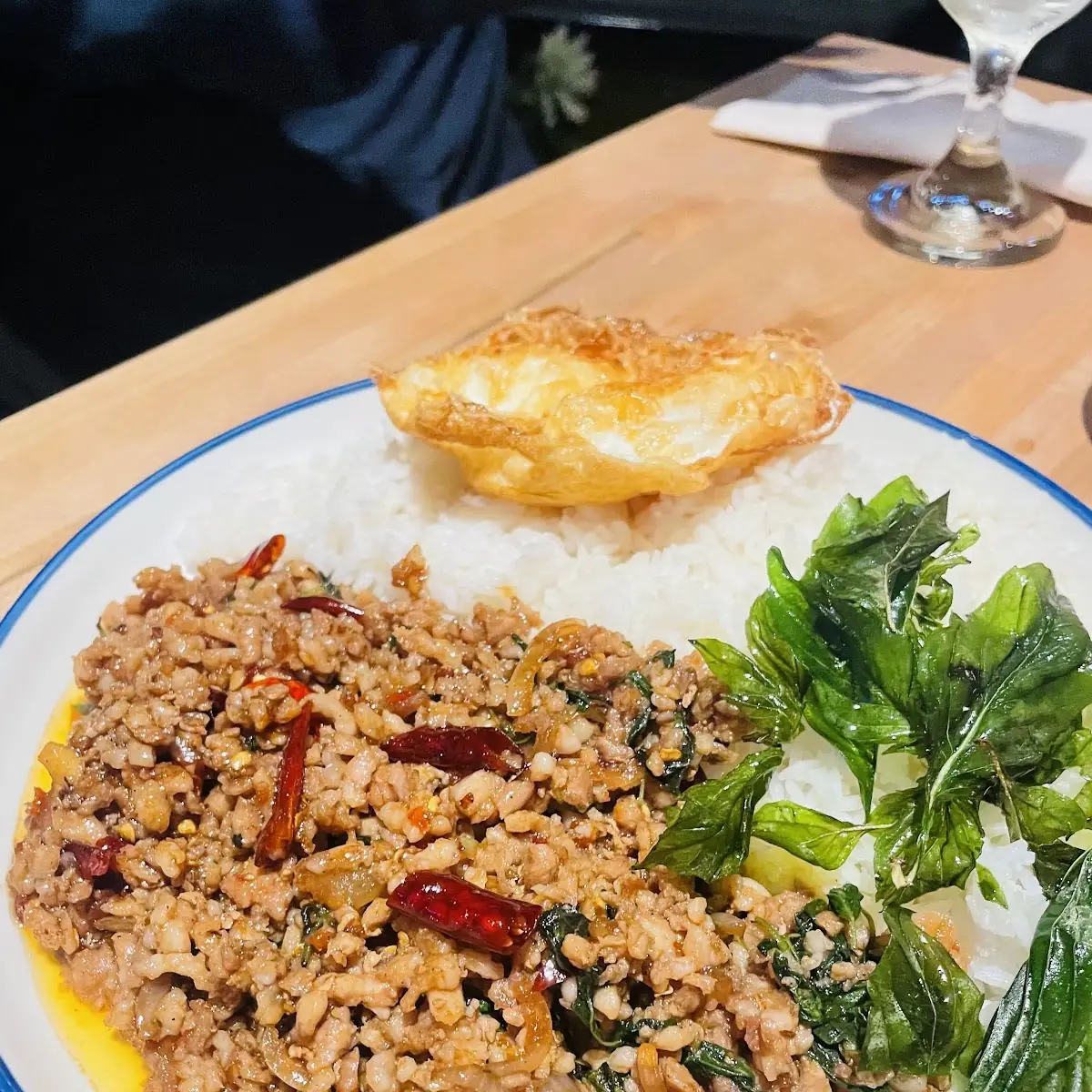 Ground Pork with Fried Egg