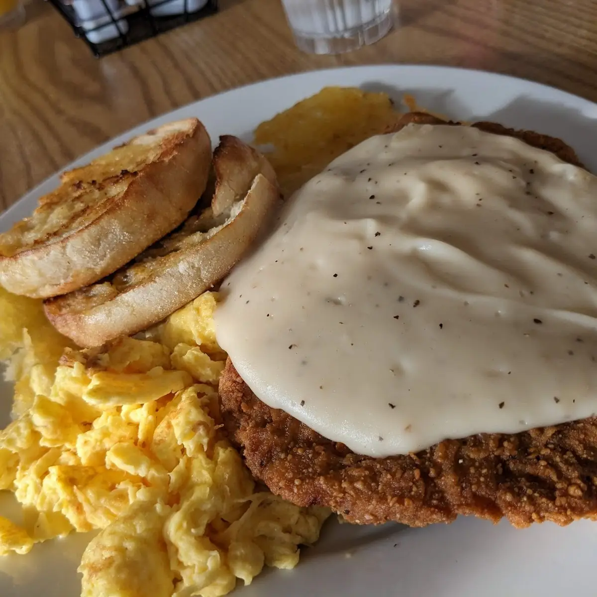 Chicken Fried Steak and Eggs