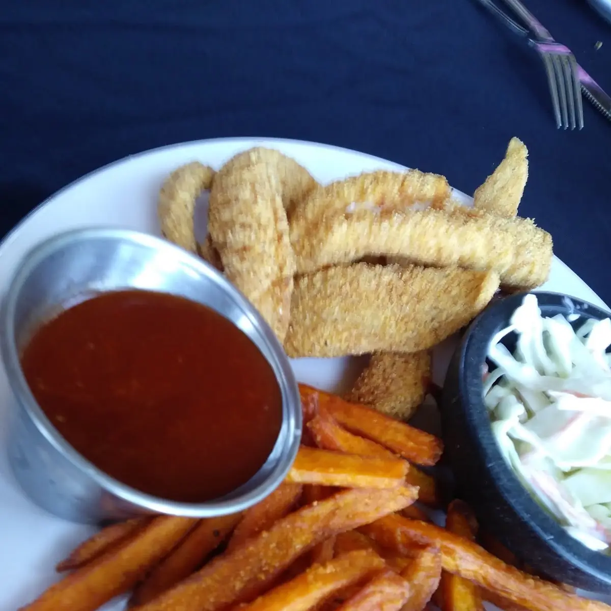 Catfish with Sweet Potato Fries