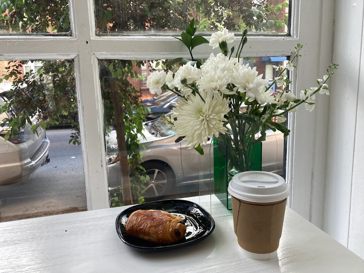 Chocolate Croissant & Cappuccino