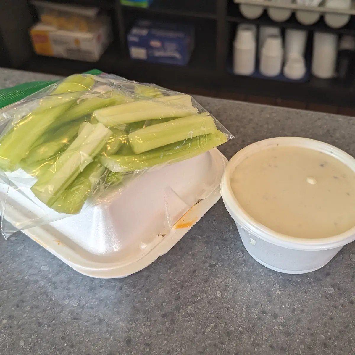 Homemade Blue Cheese and Celery