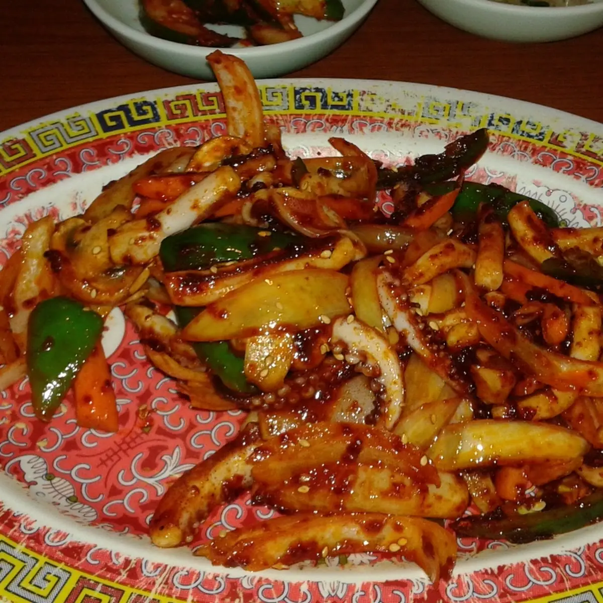 Spicy Stir Fried Squid