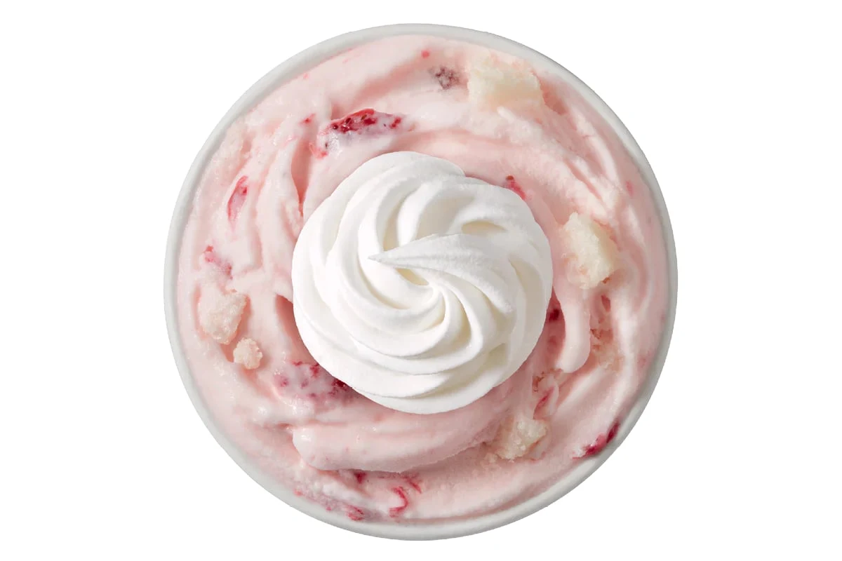 Strawberry Angel Food Cake Blizzard Treat