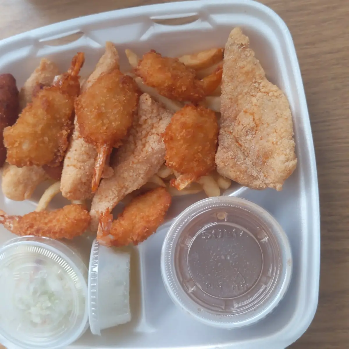 Combination Shrimp and Fried Catfish
