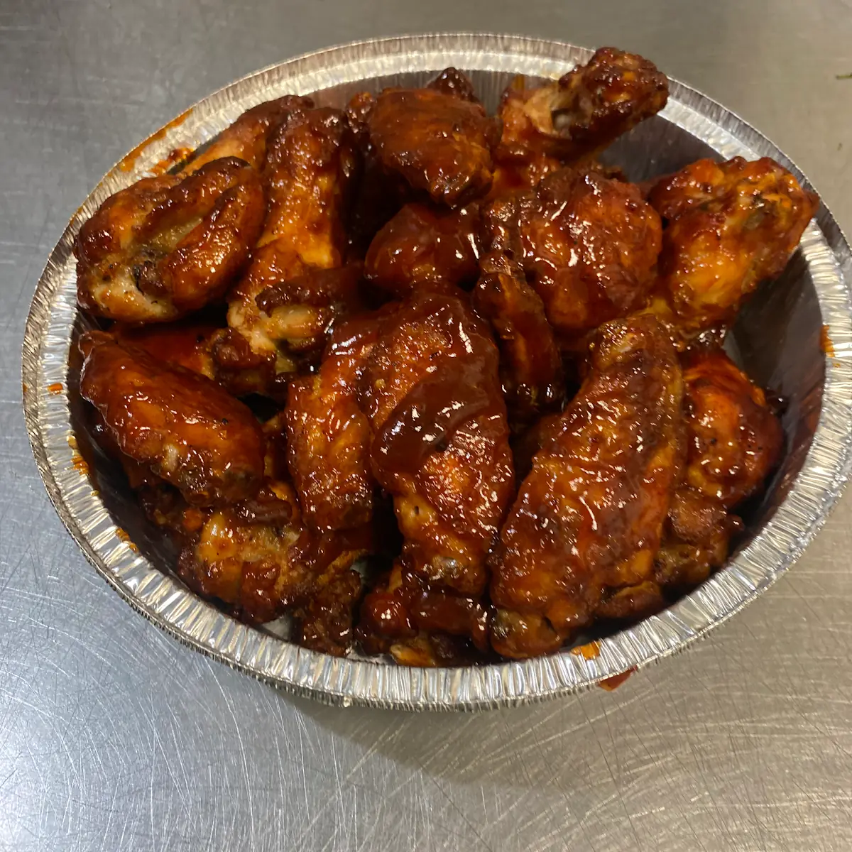 Oven Roasted Bone in Wings with BBQ Dry