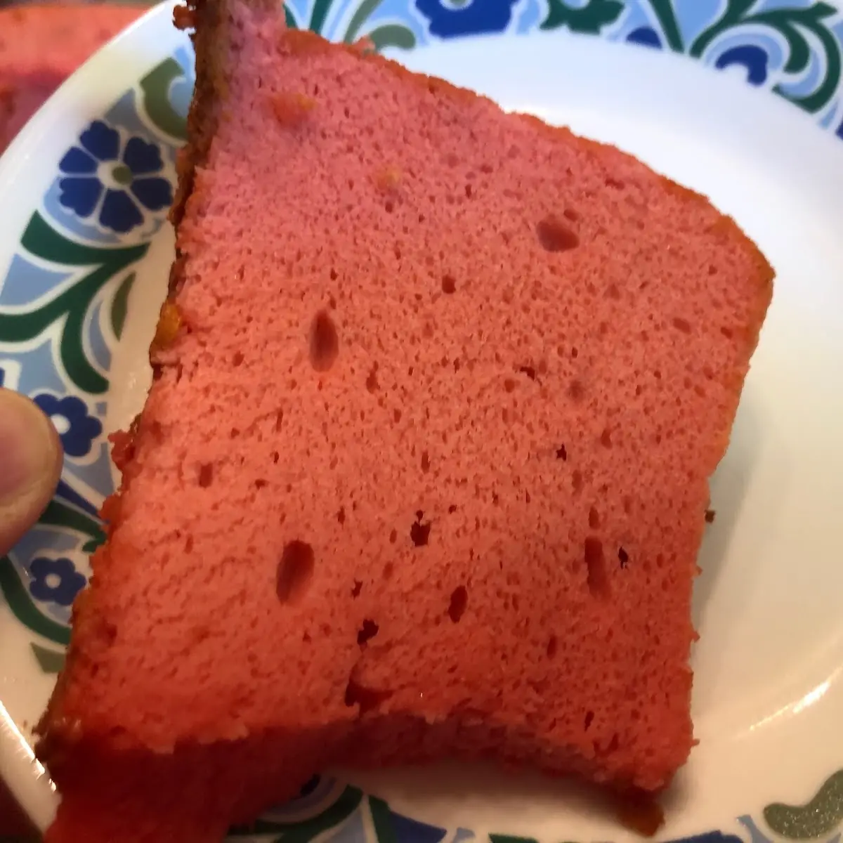 Raspberry Angel Food Cake