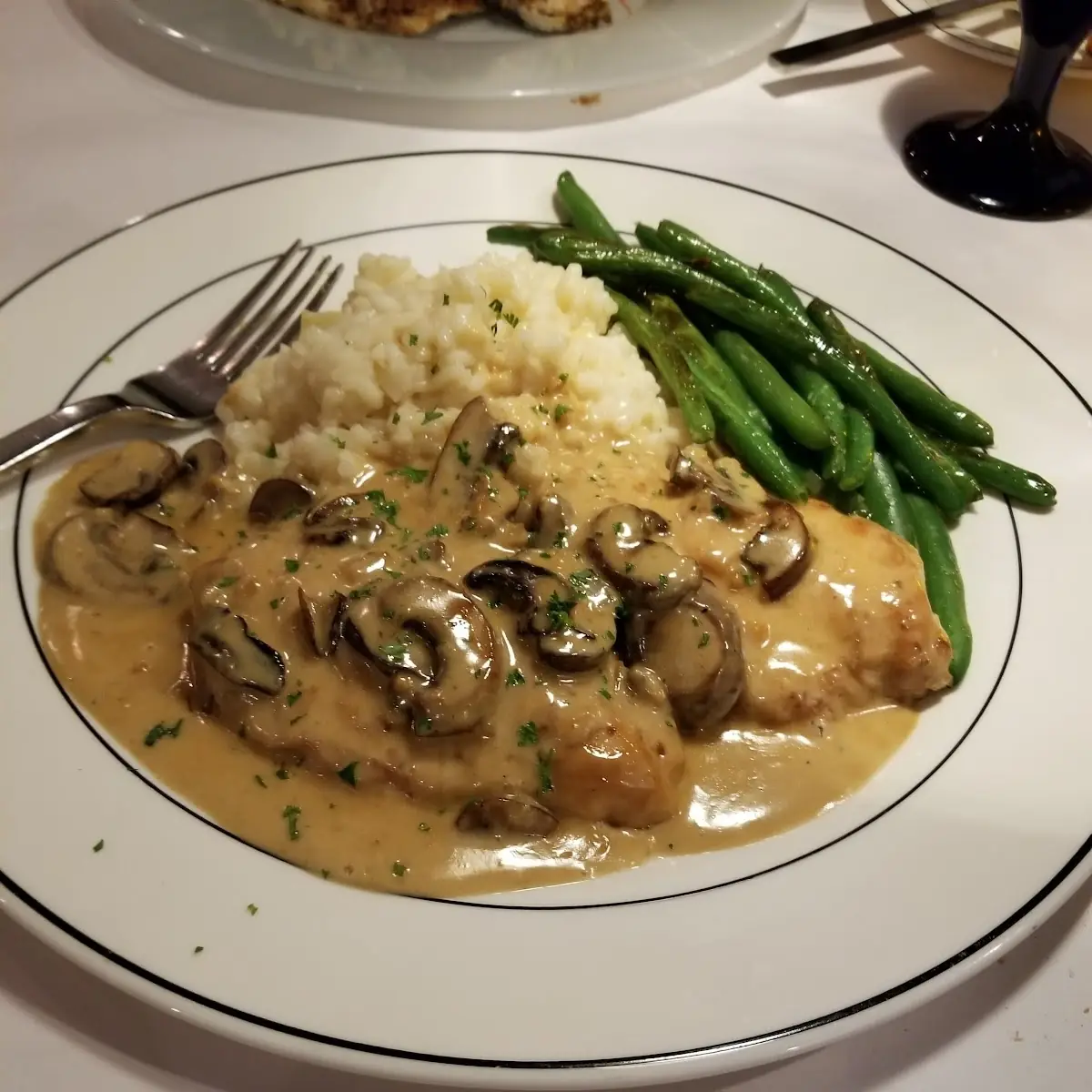 Chicken Marsala with Risotto