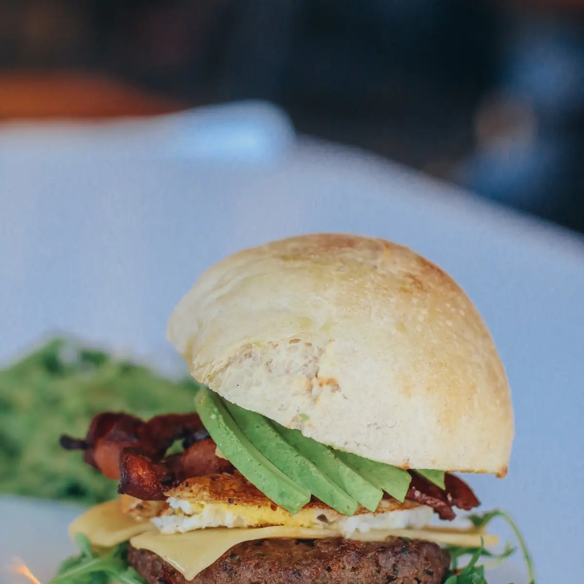 Green Garlic Burger