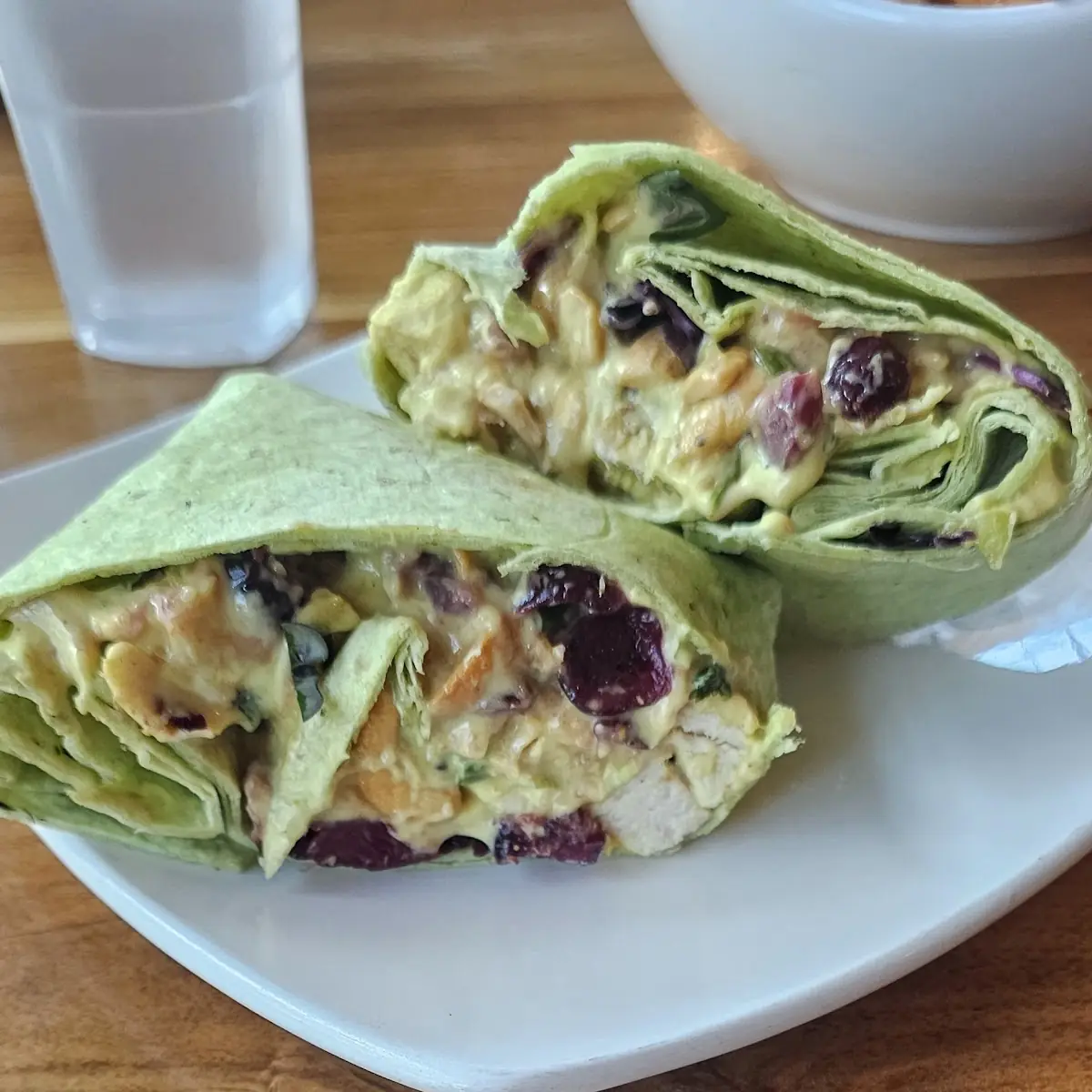 Moroccan Chicken Salad Wrap