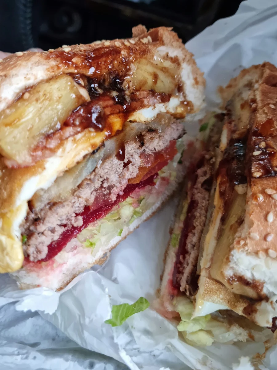 Hamburger with the Lot, Blackheath Fish and Chip Shop