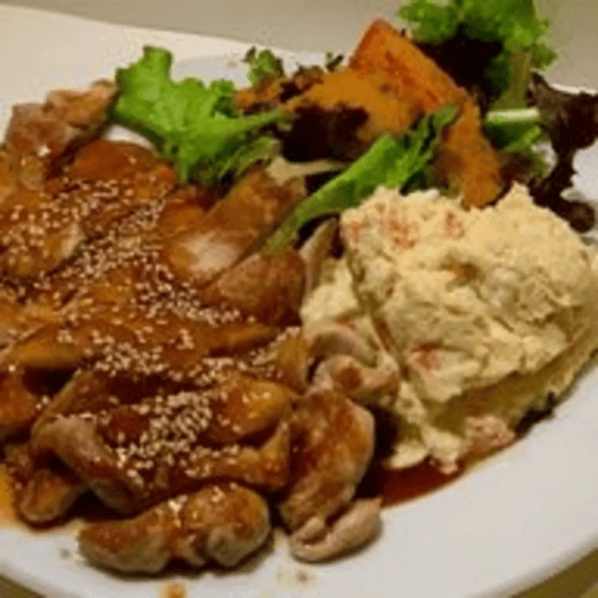 Chicken Teriyaki with Mashed Potato Salad