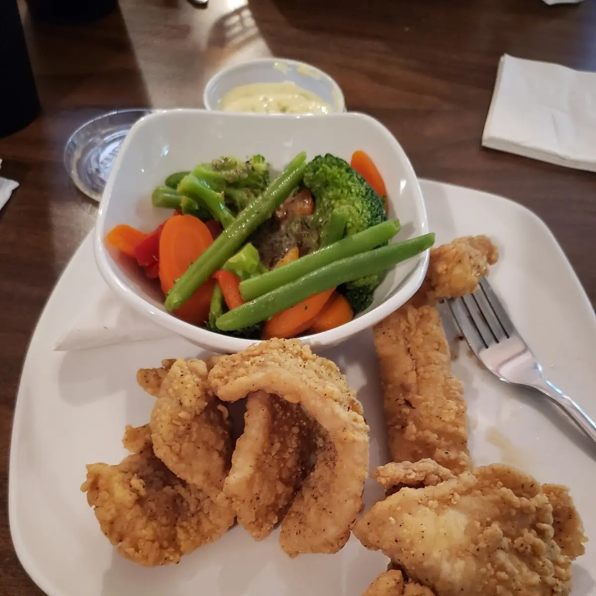 Fried Fish with Mixed Vegetables