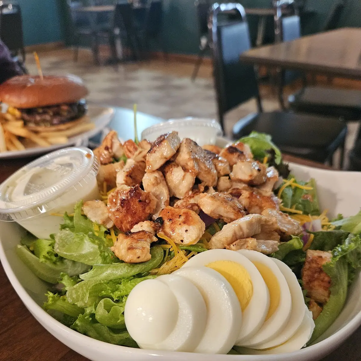Spring Salad w Chicken and Ranch Dressing