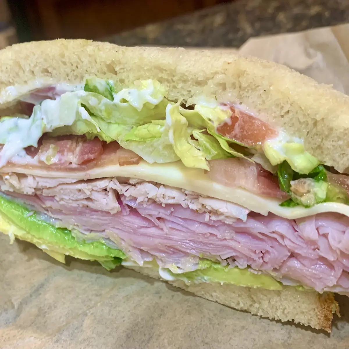 California Club on Wheat Bread