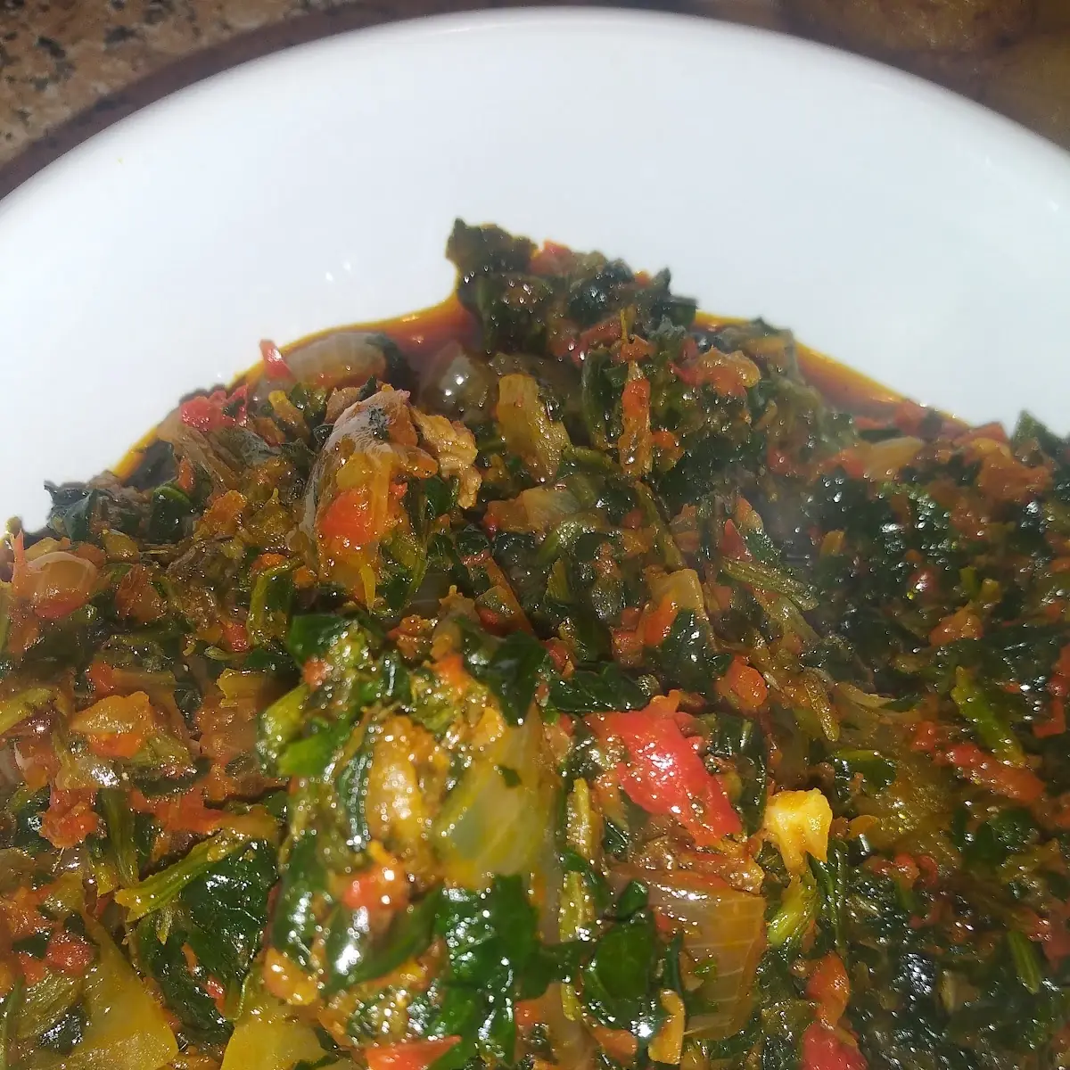 Spinach Stew Beef