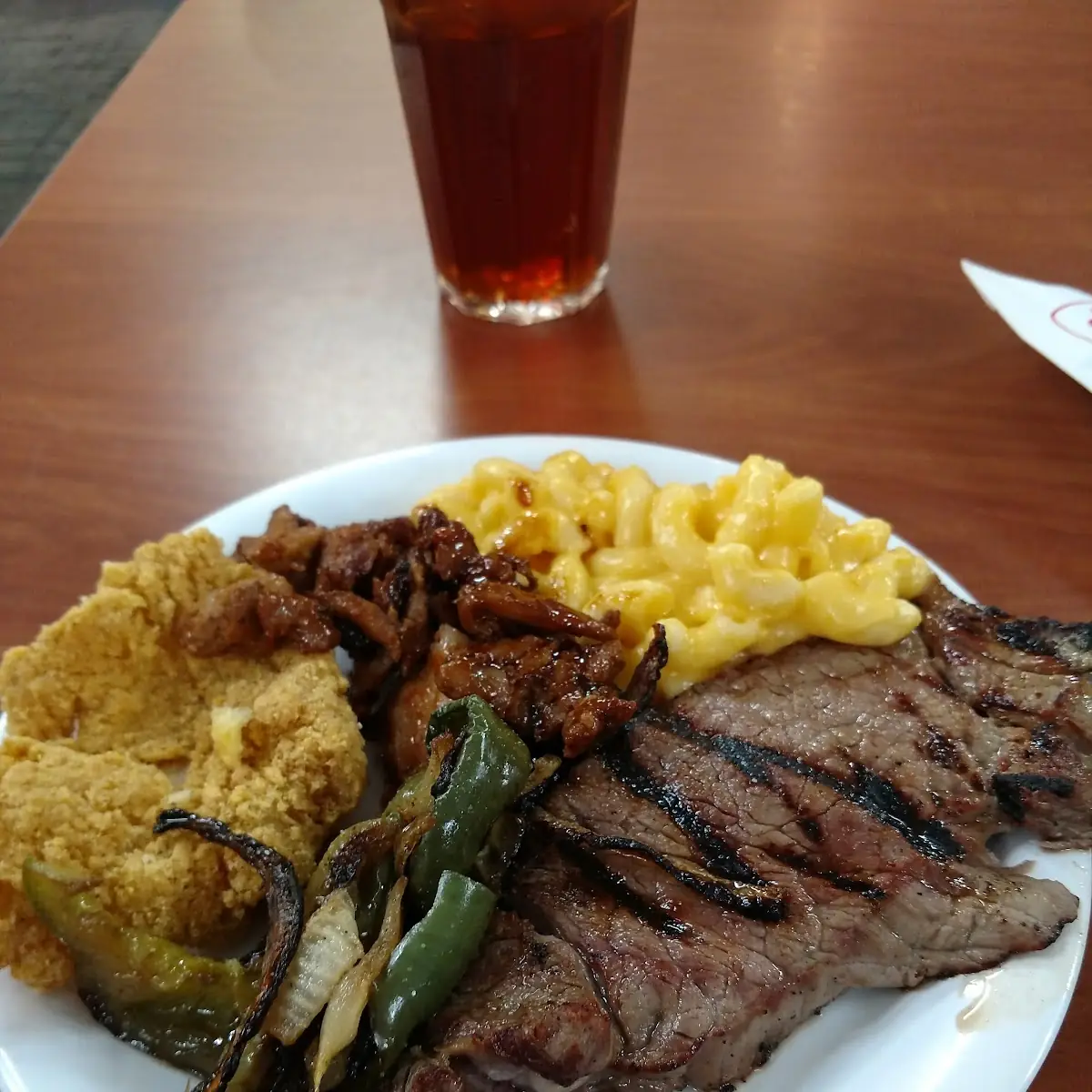 Fish and Steak Chicken Mac &Cheese