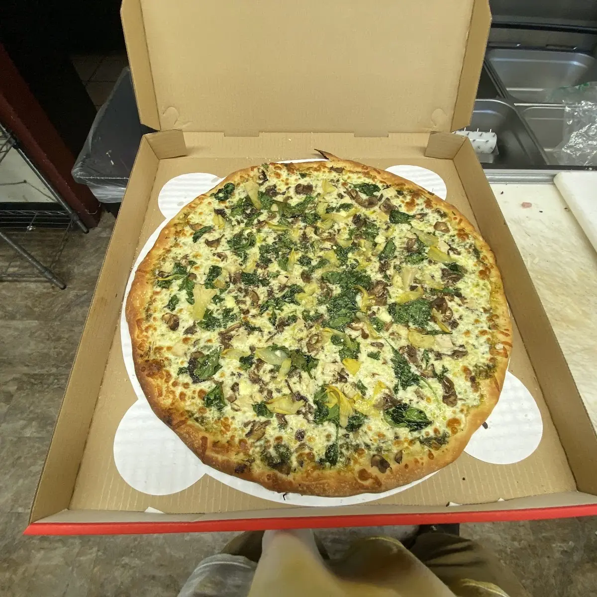 Pesto Chicken Pizza