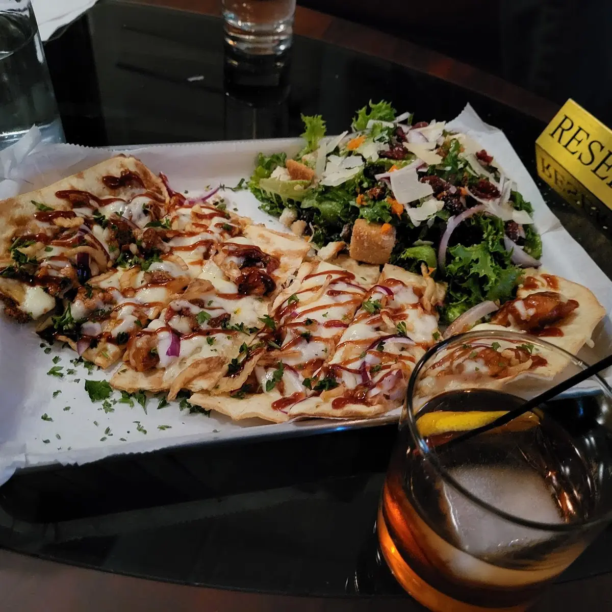 BBQ Pork Flatbread Pizza