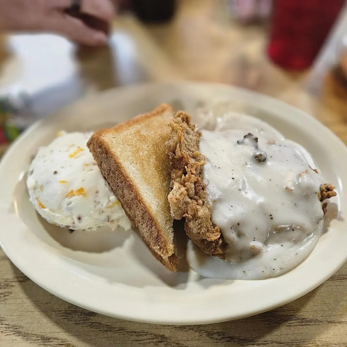 Chicken Fried Steak and Loaded Mash Potatoes