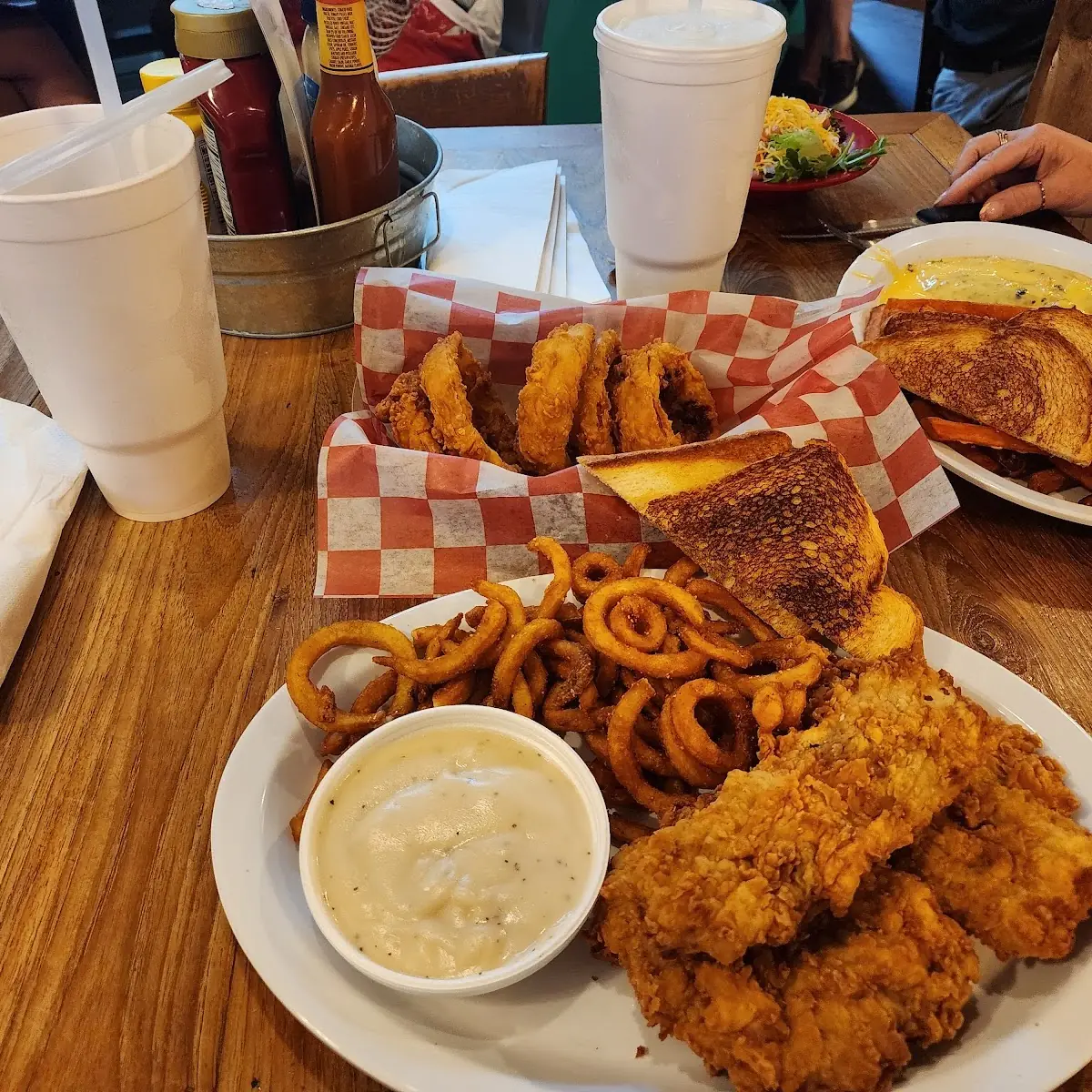 Hand Breaded Onion Rings or Straws