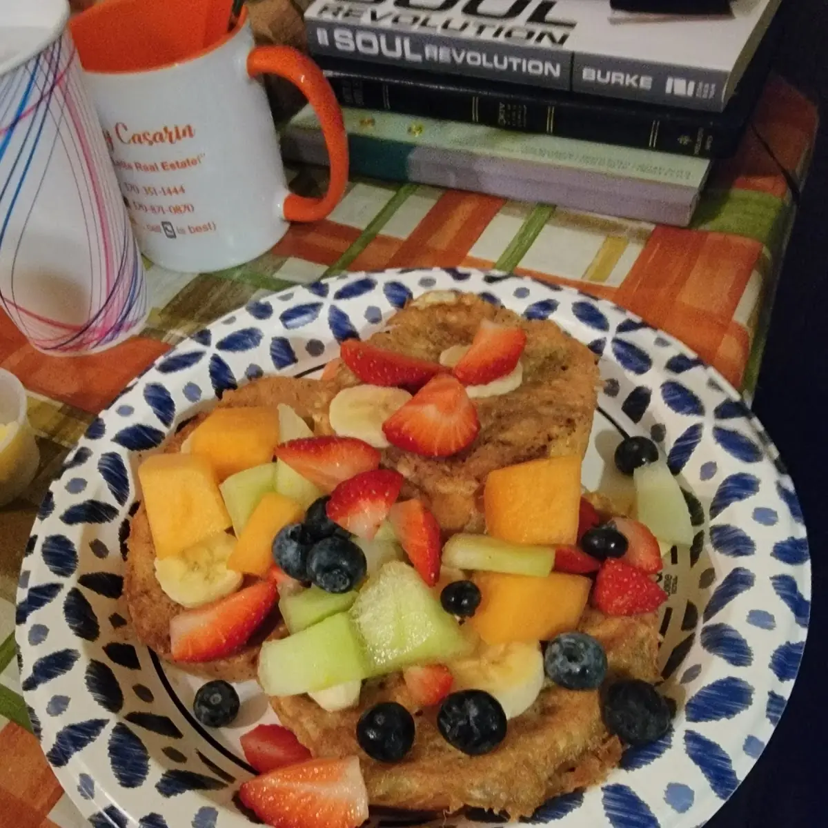 French Toast with Fruit We Call It the Jesse Special