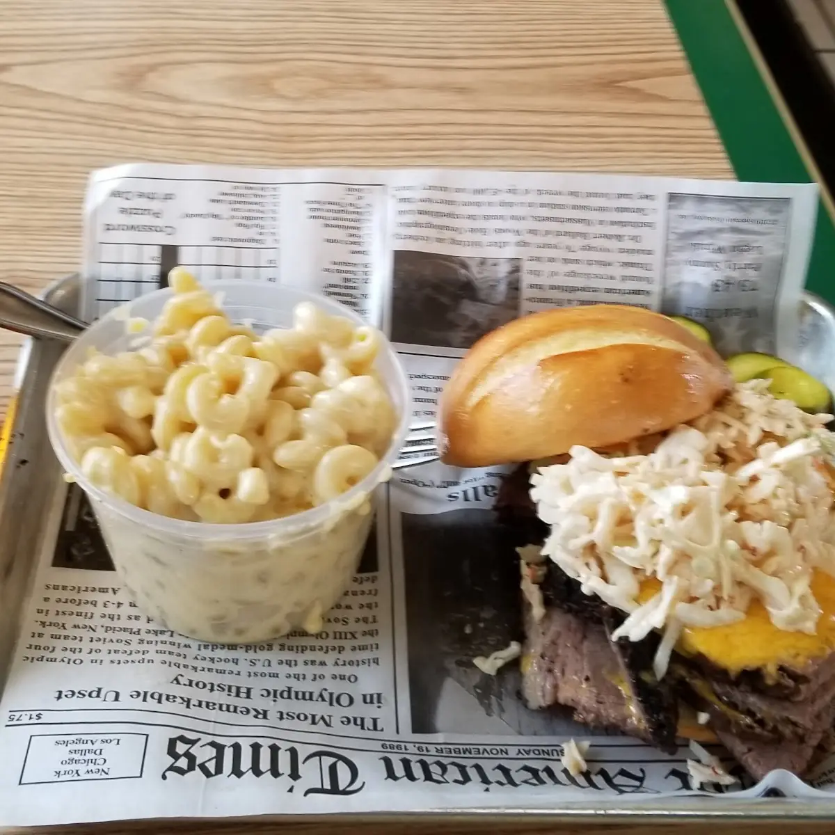 Beef Brisket Sandwich & Mac