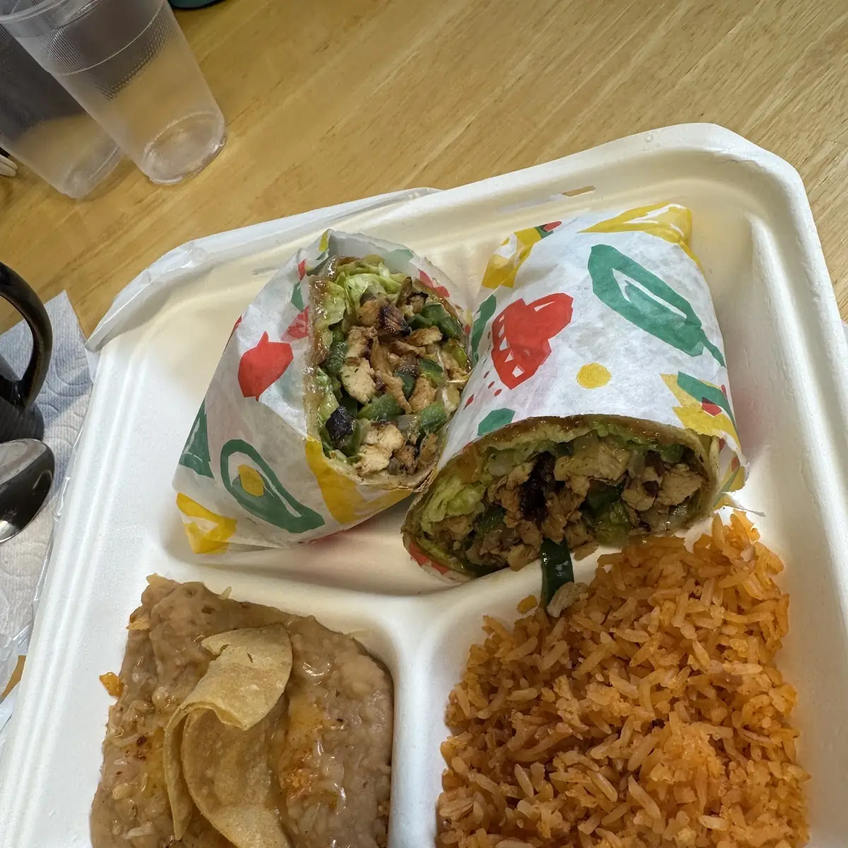 Chicken Poblano Burrito