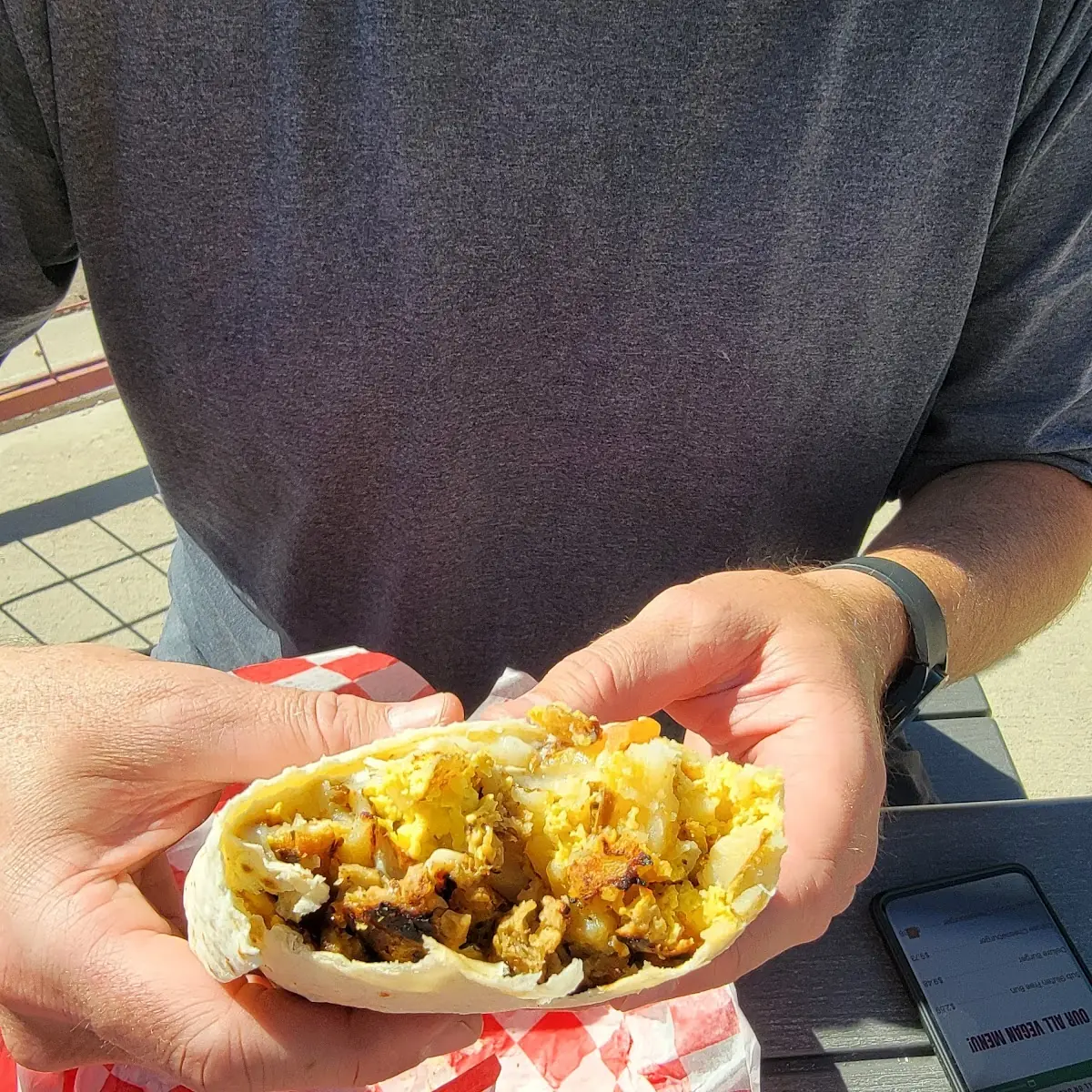 Sausage Breakfast Burrito