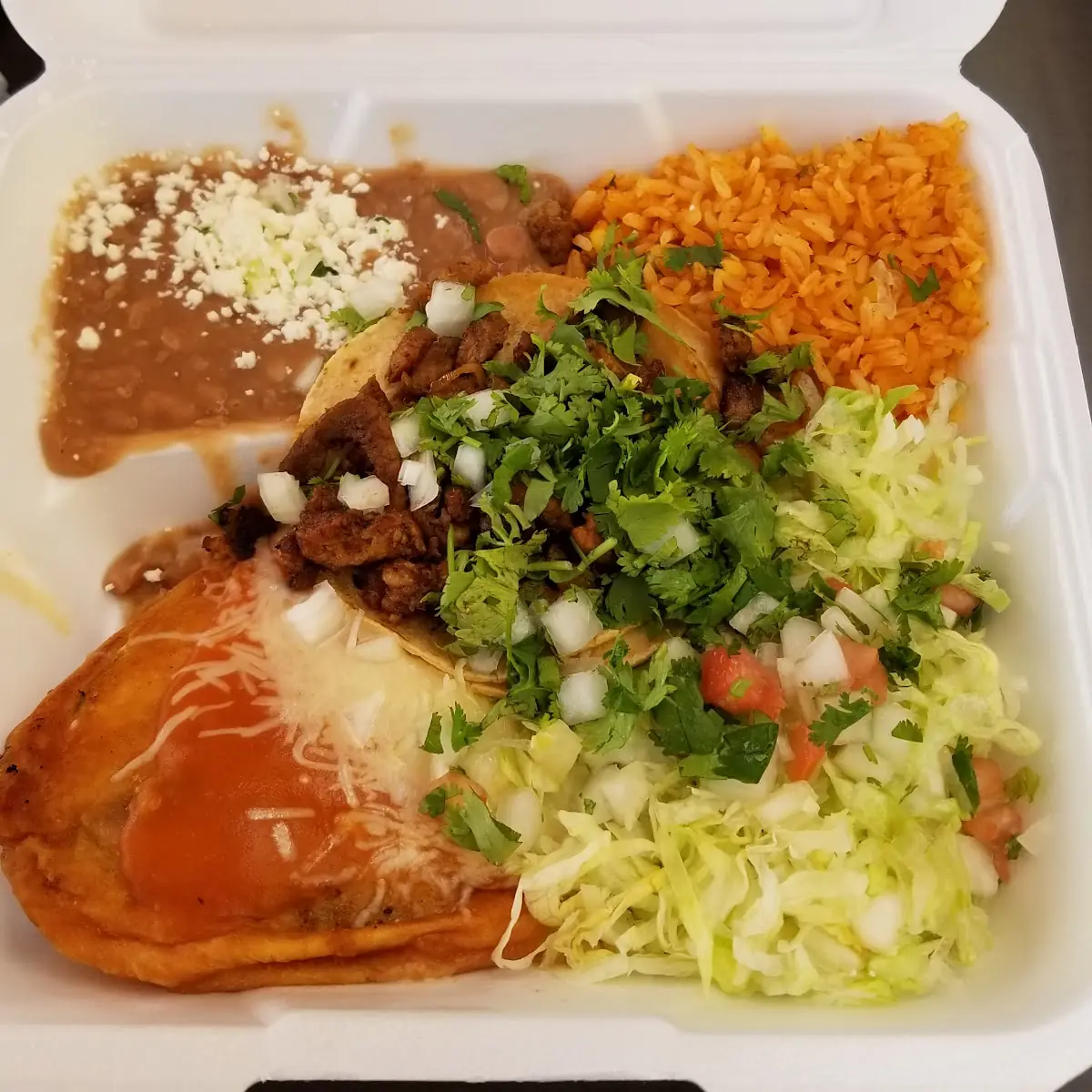 Chile Relleno & Taco Combo