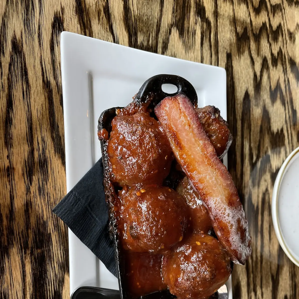 Small Irons Bourbon Bacon Meatballs