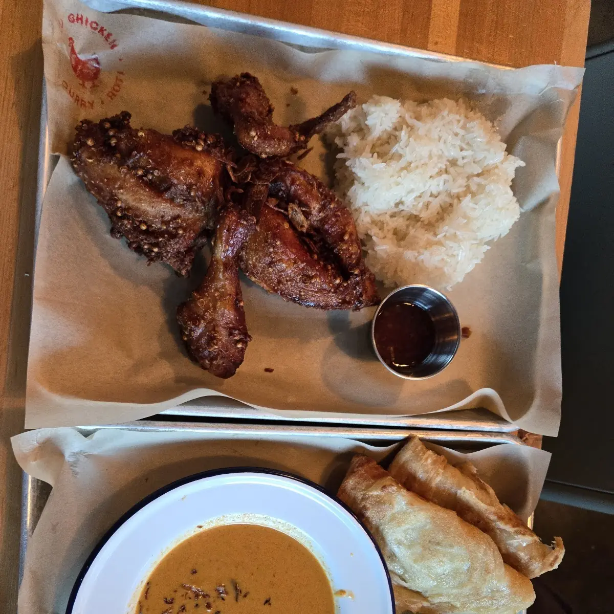 Hat Yai Fried Chicken Platter for 2