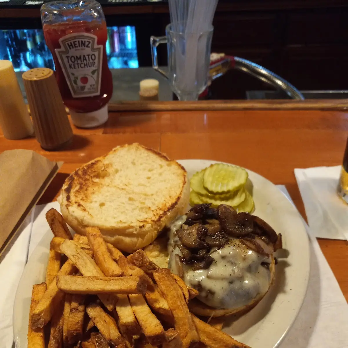 Mushroom Swiss Burger